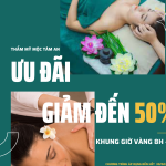 GIỜ VÀNG TẠI THẨM MỸ MỘC TÂM AN - GIẢM GIÁ 50% CHO DỊCH VỤ GỘI ĐẦU
